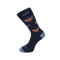 Collection WWF x Healthy Seas Socks limited edition in black base with sharks in orange and blue color ecological