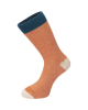 Healthy Seas Socks Sturgeon Socks with Orange Base, Fingers and Toe Ecru and Petrol Rubber Men's Modern Socks HEALTHY SEAS SOCKS