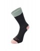 Healthy Seas Socks Black melange sock with pink and vermicelli trim HEALTHY SEAS SOCKS