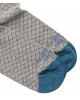 Men's Buri sock in gray base with blue and petrol color HEALTHY SEAS SOCKS