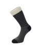 Healthy Seas Socks Elver eco men's sock with black stripe on a gray base HEALTHY SEAS SOCKS