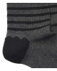 Healthy Seas Socks Elver eco men's sock with black stripe on a gray base HEALTHY SEAS SOCKS