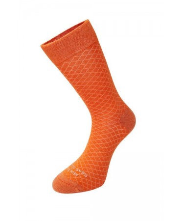 Limpets orange colored men's socks
