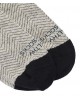 Men's eco sock in herringbone gray with black trim by Healthy Seas Socks HEALTHY SEAS SOCKS