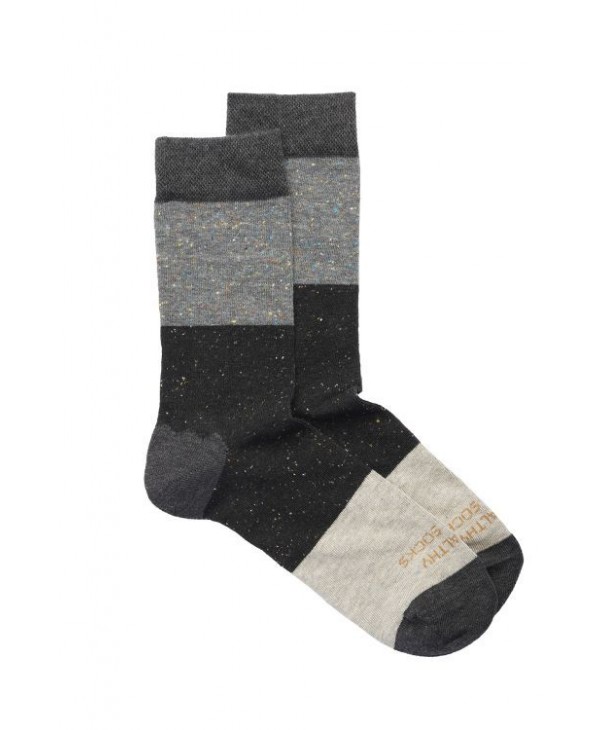 Stint ecological men's sock with all shades of gray HEALTHY SEAS SOCKS
