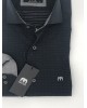 Men's Shirt Comfortable Line Makis Tselios in Black Base with Polka Dot White MAKIS TSELIOS SHIRTS