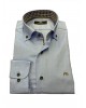 Makis Tselios men's shirt light blue with a special design inside the collar and placket MAKIS TSELIOS SHIRTS