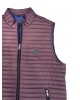 Men's vest jacket in burgundy color with special finishes in black VEST