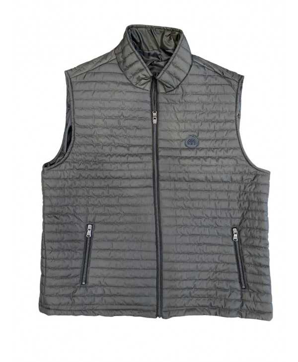 Men's jacket-vest by Makis Tseliou in olive color VEST