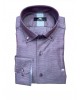 Men's shirt in burgundy base with geometric shape in gray color MAKIS TSELIOS SHIRTS