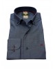 Makis Tselios men's blue shirt with a micro-design of its own color in a comfortable line MAKIS TSELIOS SHIRTS