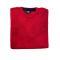 Blouse in knitted woolen neckline in red color Makis Tselios