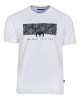 Cotton T-shirt for men in a white base with a black print Unique for You T-shirts 