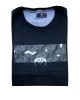 Βαμβακερο μπλουζακι ανδρικο σε μαυρη βαση γκρι σταμπα MT Unique for You T-shirts 