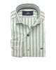 Men's shirt Makis Tselios white with a mint color stripe MAKIS TSELIOS SHIRTS