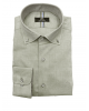 Oil shirt Makis Tselios monochrome with two-tone button and special rail on the flap MAKIS TSELIOS SHIRTS