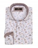 White printed shirt with Tampa and Gray flower Makis Tselios MAKIS TSELIOS SHIRTS