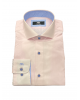 Makis Tselios Pink Shirts with Blue Finishes and Special Ruff Buttons OFFERS