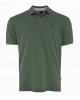 Men's polo shirt in olive color Makis Tselios from the Premium series with special details in blue color SHORT SLEEVE POLO 