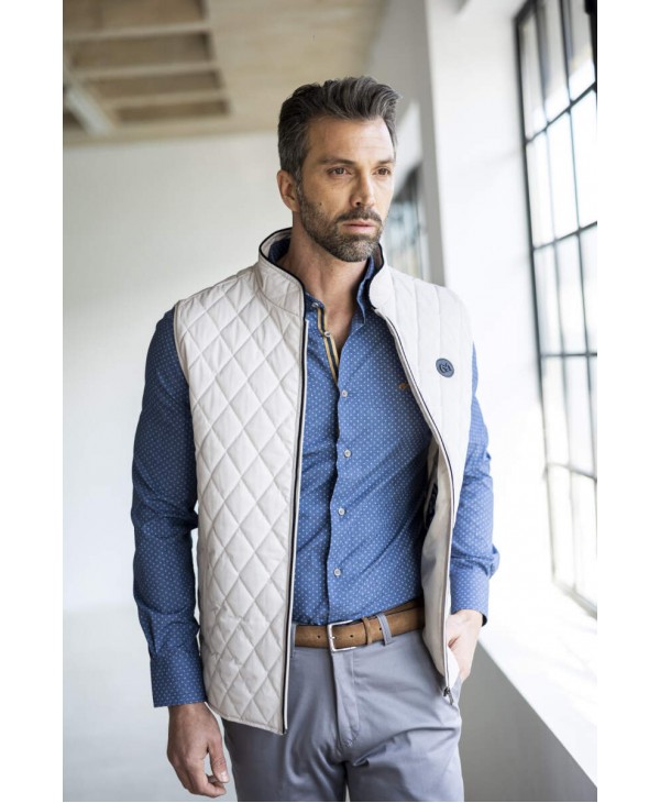 Men's vest in off-white color VEST