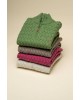 Makis Tselios Knitted with Zipper in Green Color and Embossed Design