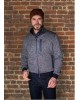 Meantime Cardigan with Zipper in Gray Raf Base with Blue Finishes JACKETS
