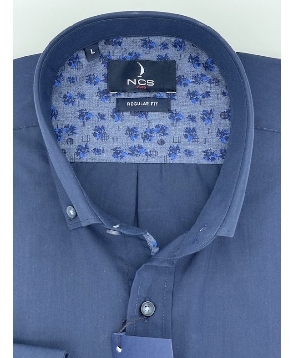 Ncs Shirt Blue with Half Inner Patel on Printed Raf  NCS SHIRTS