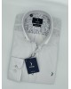 NCS White Shirt with Half Inner Pattern in Printed White Blue  NCS SHIRTS