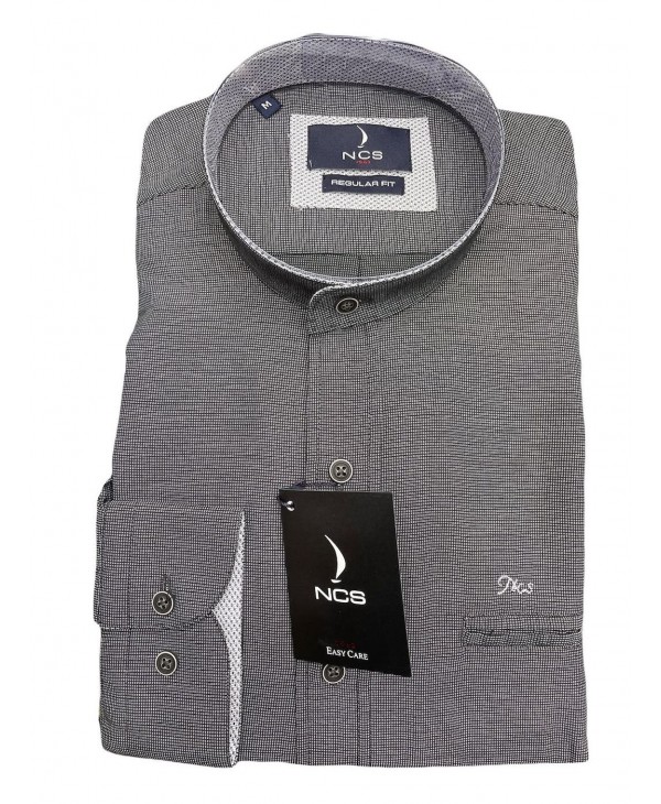 Comfortable Line Shirt Ncs with MAO Collar in Carbon Base and Gray Light Finishes  NCS SHIRTS