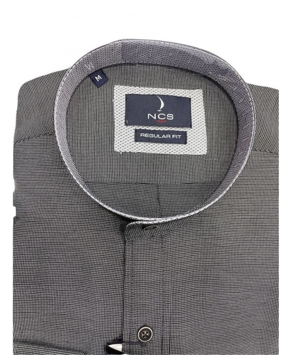 Comfortable Line Shirt Ncs with MAO Collar in Carbon Base and Gray Light Finishes