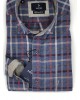 T-Shirt Ncs Checkered Shirts with Bordeaux and Beige  NCS SHIRTS