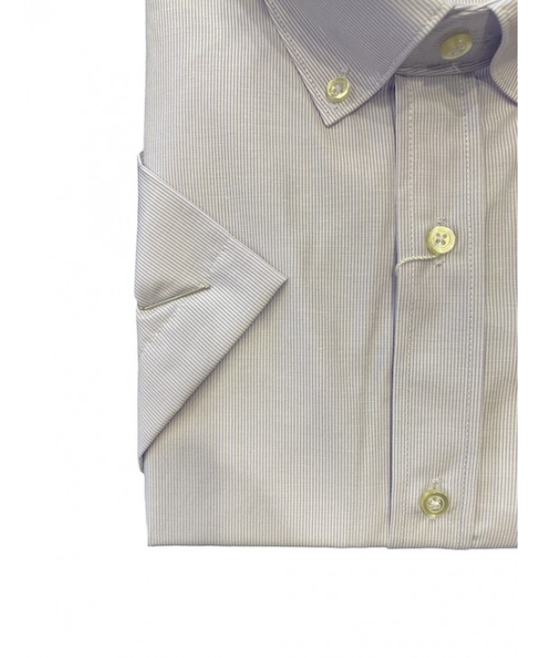 Ncs men's striped shirt in lilac color with pocket  NCS SHIRTS