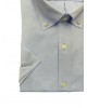 Men's shirt in a comfortable line light blue with short sleeves and a pocket  NCS SHIRTS
