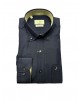 Men's blue plain shirt with a pocket in a comfortable line  NCS SHIRTS