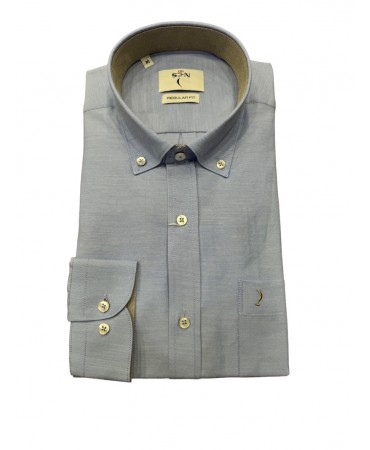 Blue shirt for men in a comfortable line