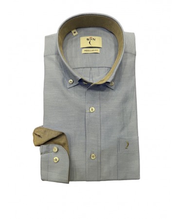 Blue shirt for men in a comfortable line