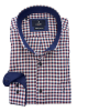 In a comfortable line men's ncs shirt in white base with blue and red check and pocket  NCS SHIRTS