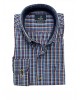 Ncs men's shirt on a blue base with red, beige and light blue plaid  NCS SHIRTS