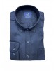 Black men's shirt with embossed small design of the same color and special buttons  NCS SHIRTS