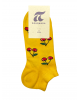 Pournara short yellow sock with cherries POURNARA FASHION Socks