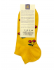 Pournara short yellow sock with cherries POURNARA FASHION Socks