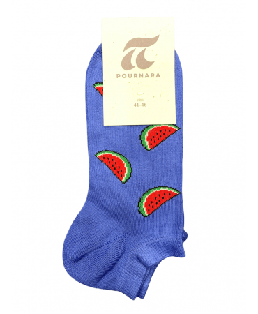 Pournara designer short purple with watermelon slices