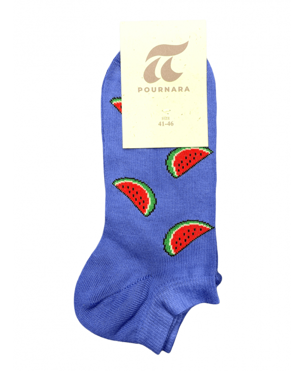 Pournara designer short purple with watermelon slices POURNARA FASHION Socks