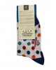 Pournara Callas on White Base with Polka Dots in Different Colors POURNARA FASHION Socks