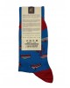 Socks Pournara in Turquoise Base with Red Cakes POURNARA FASHION Socks