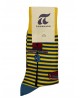 Pournara Socks Fashion Traffic Lights on Yellow Base with Blue Stripes POURNARA FASHION Socks