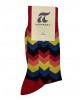 Pournara Fashion Colt Colorful Herringbone on Red Base POURNARA FASHION Socks