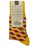 Pournara Socks Step up Desing in Yellow with Red Base POURNARA FASHION Socks