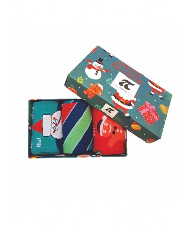 Men's Christmas gift set with three different stocking designs by Pournara
