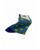 DESIGN SOCKS Purnara on a Blue Base with Smile Smilies POURNARA FASHION Socks